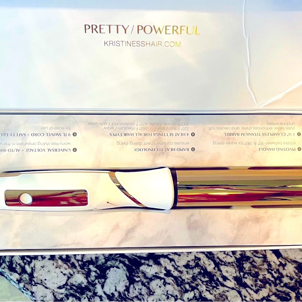 CURLING IRON KRISTIN ESS WAND HAIR TOOL SOFT WAVE 1 1/4” DIGITAL NEW GOLD PIVOTI - Picture 12 of 13